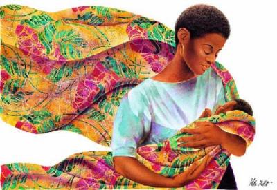 Beloved art print by Keith Mallett