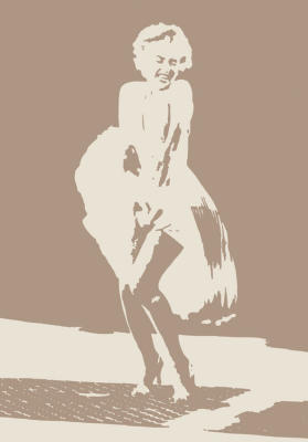 Marilyn Monroe art print by Phil Handsley