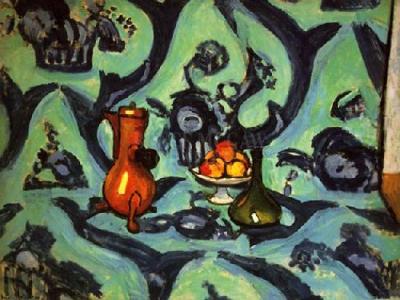 Still Life with Tablecloth art print by Henri Matisse