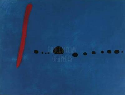 Blue II art print by Joan Miro