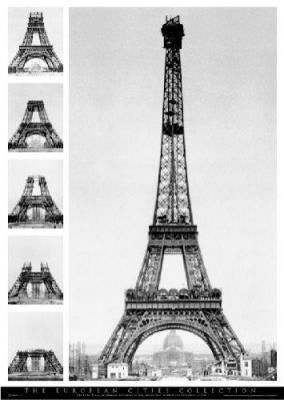 European - Eiffel Tower art print by Maxi Posters