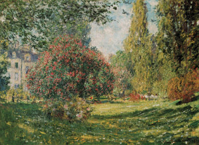 Monceau Park art print by Claude Monet