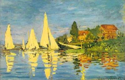 Regatta At Argenteuil art print by Claude Monet