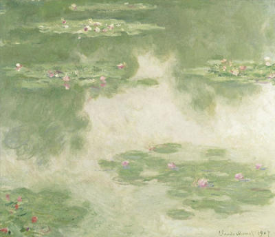 Waterlilies,Water Landscape,1907 art print by Claude Monet