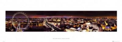 The River Thames with London Eye art print by Henry Reichold