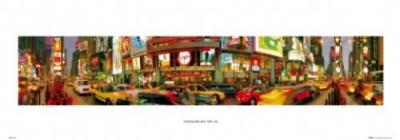 Times Square art print by Leslie Clark
