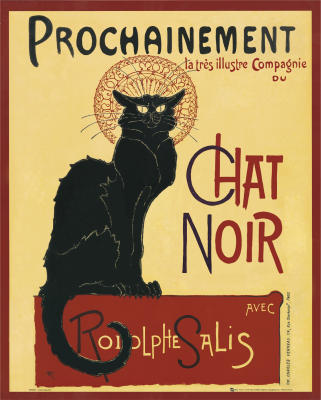 Chat Noir art print by Mini Posters