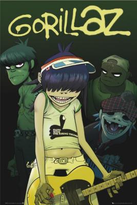 Gorillaz - Wired art print by Movie Posters