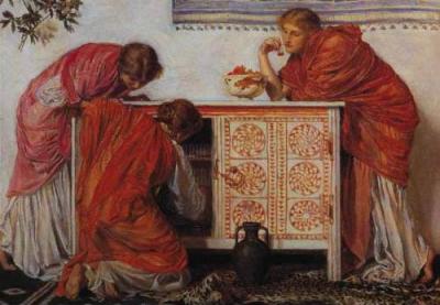 Pomegranates art print by Albert Moore