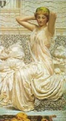 Silver art print by Albert Moore
