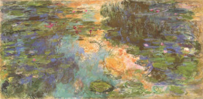 Water Lily Pond, 1918 art print by Claude Monet