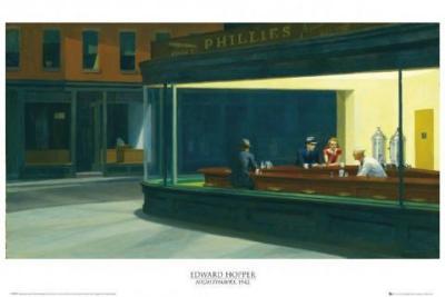 Nighthawks art print by Edward Hopper