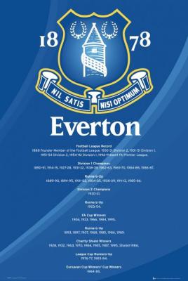 Everton - Honours art print by Maxi Posters
