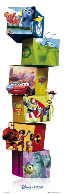 Disney Cubes art print by Midi Posters