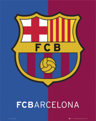 Barcelona - Crest art print by Mini Posters