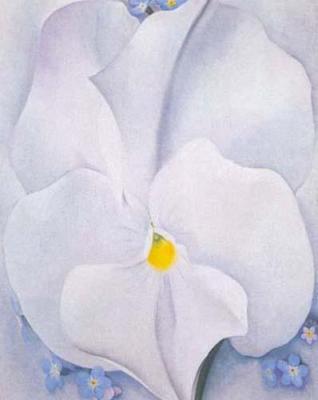White Pansy art print by Georgia O'Keeffe