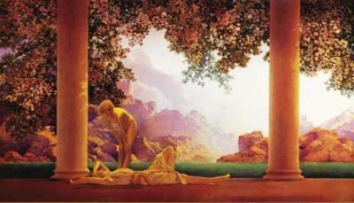 Daybreak art print by Maxfield Parrish