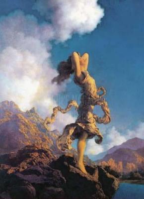 Ecstasy art print by Maxfield Parrish