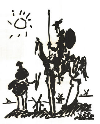 Don Quixote art print by Pablo Picasso
