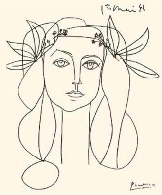 Head (Silkscreen print) art print by Pablo Picasso