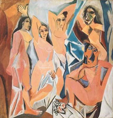 Les Desmoiselles D'Avignon art print by Pablo Picasso