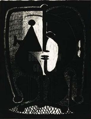 Stylized Figure (Silkscreen print) art print by Pablo Picasso