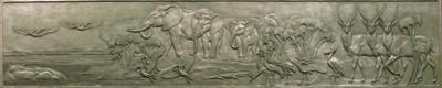 Hippo, Elephants & Waterbucks art print by John W. Hope