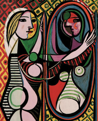 Girl Before a Mirror art print by Pablo Picasso