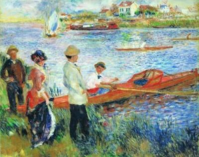 Oarsmen at Chatou art print by Pierre Auguste Renoir