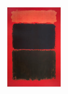 Light Red Over Black (Silkscreen print) art print by Mark Rothko