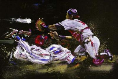 Play At The Plate art print by Terry Rose