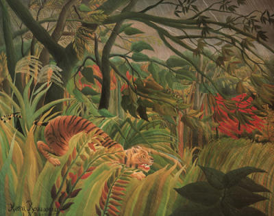 Tiger in a Storm art print by Henri Rousseau
