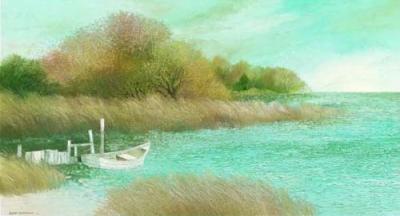 Saltaway Bay art print by Albert Swayhoover