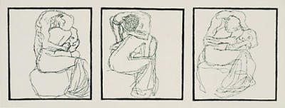Love Couples, 1903 (Silkscreen print) art print by Gustav Klimt