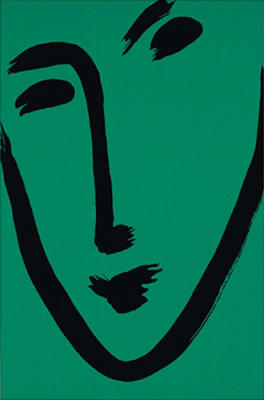 Facial-Maschera (green), 1951 (Silkscreen print) art print by Henri Matisse