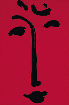 Facial-Maschera (red), 1951 (Silkscreen print) art print by Henri Matisse