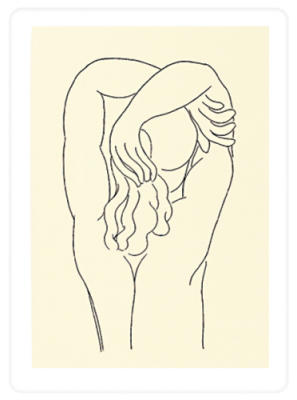 Hommage - quelle soie aux baumes (Silkscreen print) art print by Henri Matisse