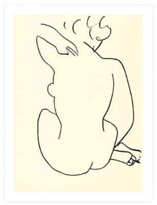 Naked, 1949 (Silkscreen print)