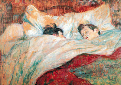 Le lit art print by Henri de Toulouse-Lautrec