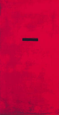 Untitled, red (Silkscreen print) art print by Jurgen Wegner