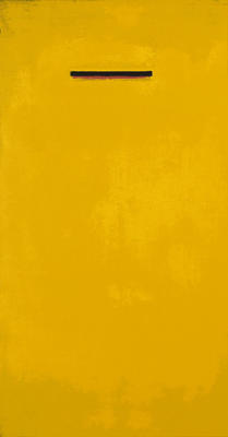 Untitled, yellow (Silkscreen print) art print by Jurgen Wegner