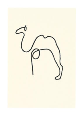 Le chameau (Silkscreen print) art print by Pablo Picasso