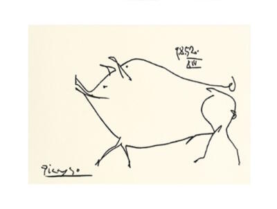Petit cochon (Silkscreen print) art print by Pablo Picasso