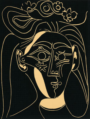 Woman With A Hat In Bloom, 1962 (Silkscreen print) art print by Pablo Picasso