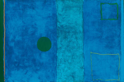 Blue painting (Silkscreen print) art print by Patrick Heron