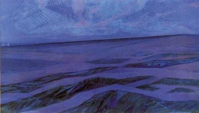 Dune landscape art print by Piet Mondrian