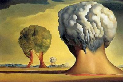 The Three Sphinx Of Bikini art print by Salvador Dali