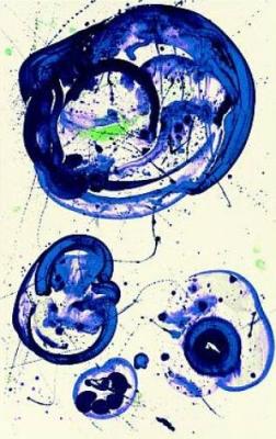 Tokyo blue, 1961 (Silkscreen print) art print by Sam Francis