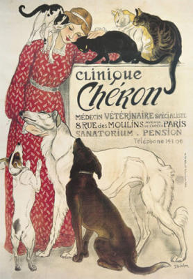 Clinique Cheron art print by Theophile-Alexandre Steinlen