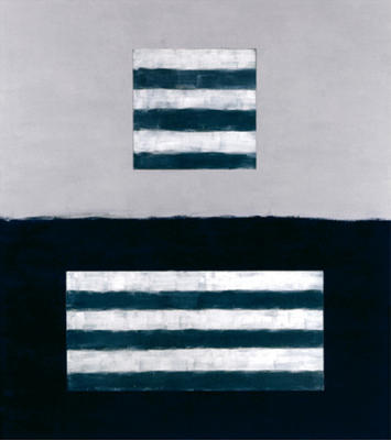 Landeline blue, 1999 art print by Sean Scully